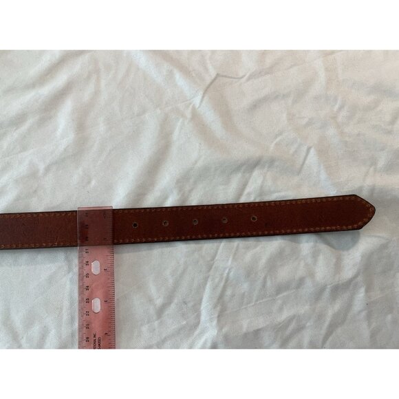 VINTAGE Y2K DEADSTOCK CALVIN KLEIN 100% LEATHER MADE IN USA BELT Large - Picture 9 of 9